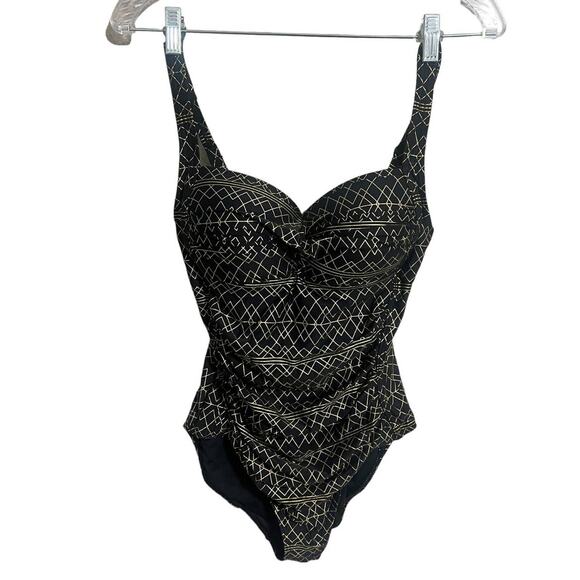 NipTuck Metallic Design Foil Joanne One Piece Swimsuit 6 - Picture 1 of 6